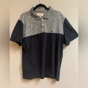Penguin black and gray polo shirt